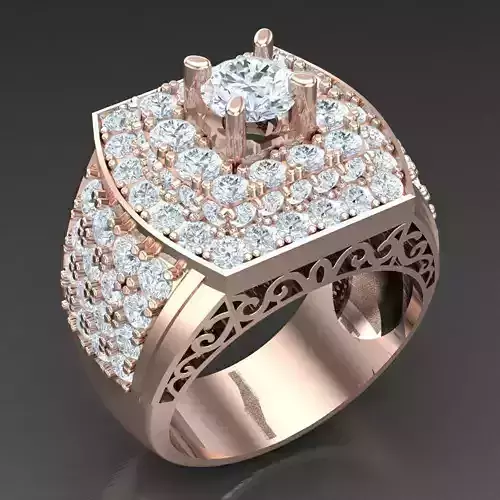 Modern Men Ring 3D CAD File 5MR028