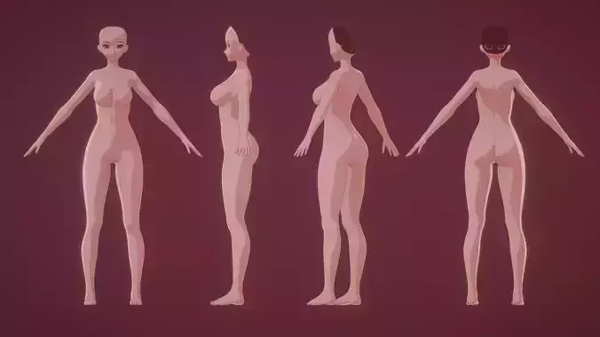 Zenless Zone Zero-Inspired Adult Female Base Model