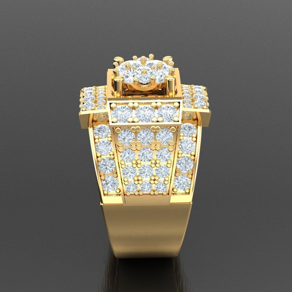 Modern Men Ring 3D CAD File 5MR025 3D print model_13