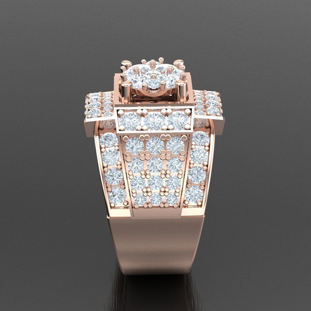 Modern Men Ring 3D CAD File 5MR025 3D print model_12