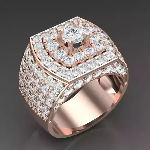 Modern Men Ring 3D CAD File 5MR024