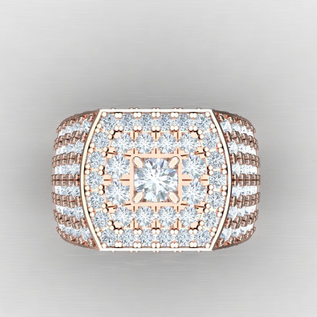 Modern Men Ring 3D CAD File 5MR024 3D print model_9