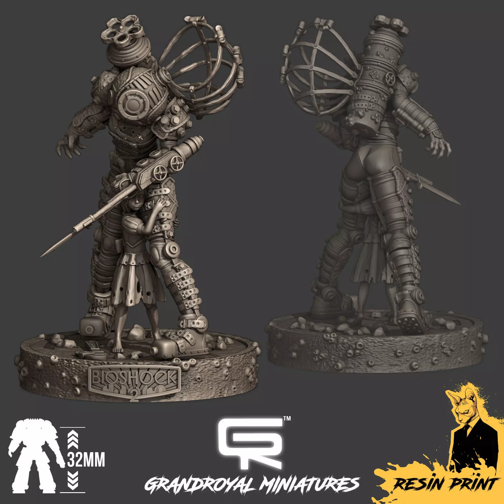 BIOSHOCK 2 BIG SISTER PRODUCT CODE - B2BS 3D print model_0