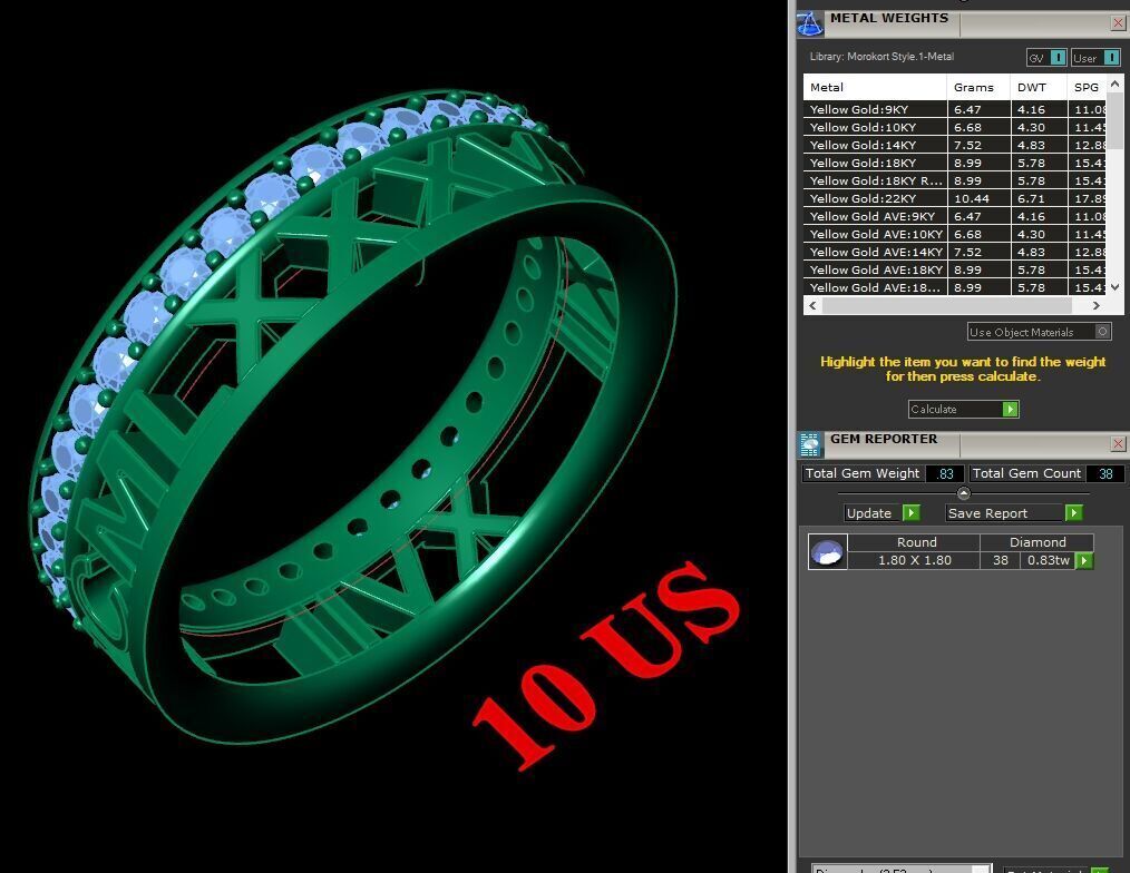 Modern Men Ring 3D CAD File 5MR023 3D print model_1