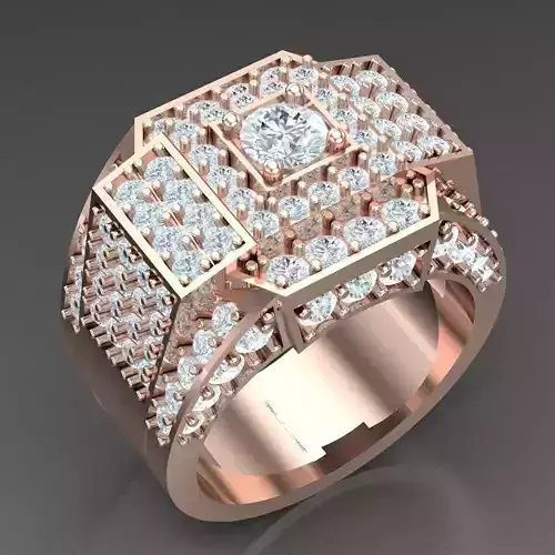 Modern Men Ring 3D CAD File 5MR017