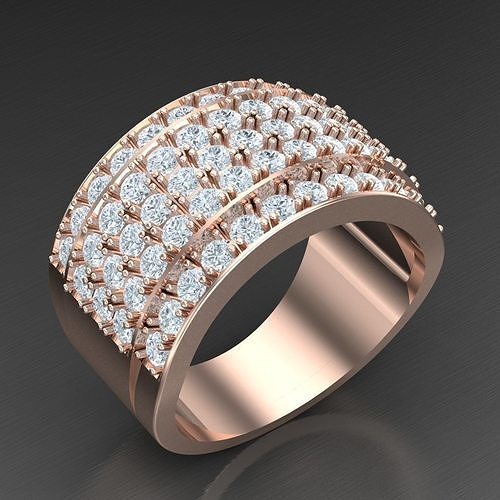 Modern Men Ring 3D CAD File 5MR012 3D print model