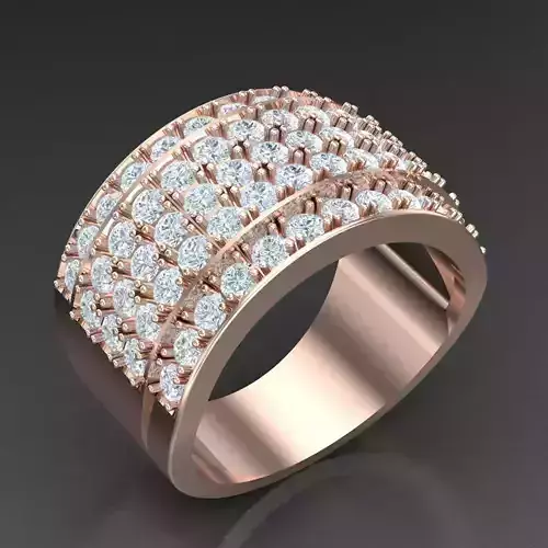 Modern Men Ring 3D CAD File 5MR012