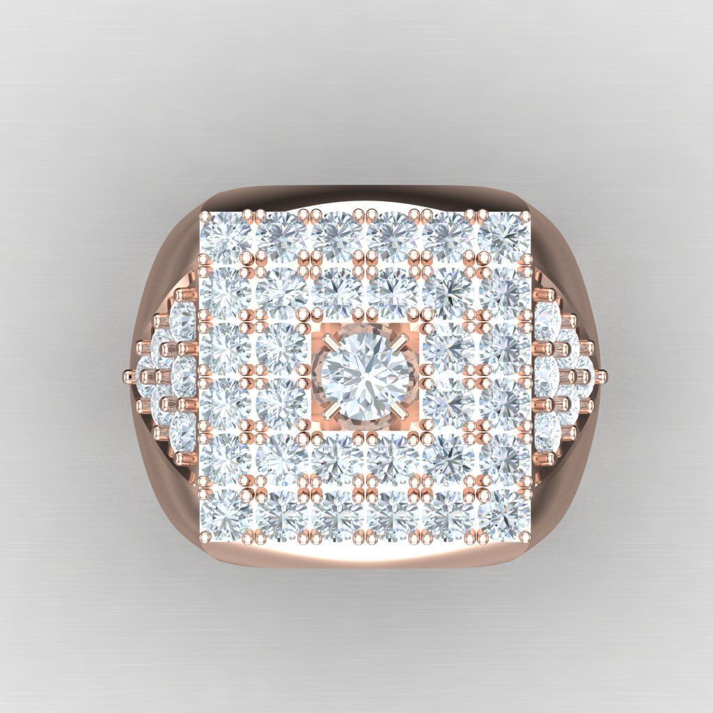 Modern Men Ring 3D CAD File 5MR011 3D print model_9