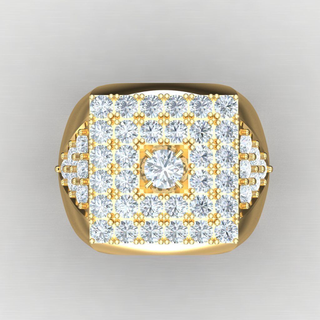 Modern Men Ring 3D CAD File 5MR011 3D print model_10