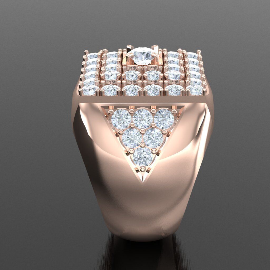 Modern Men Ring 3D CAD File 5MR011 3D print model_12