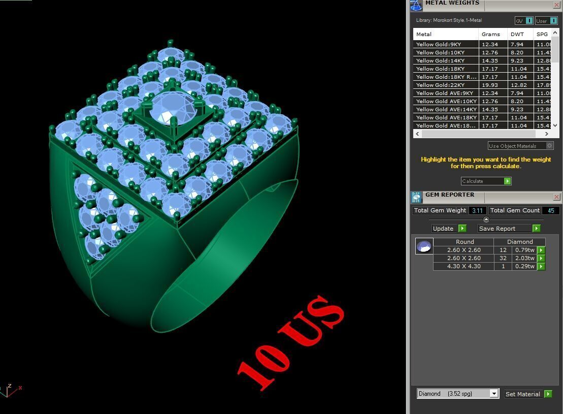 Modern Men Ring 3D CAD File 5MR011 3D print model_1