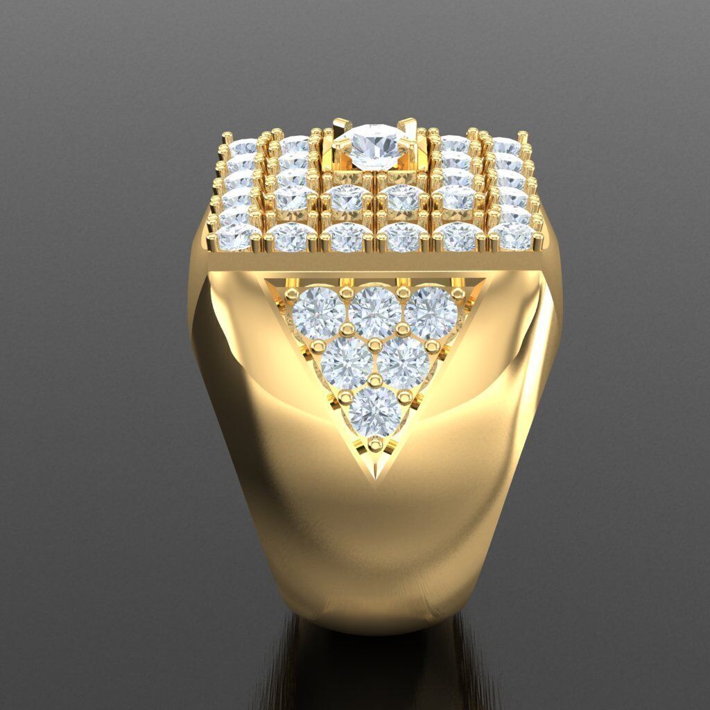 Modern Men Ring 3D CAD File 5MR011 3D print model_13