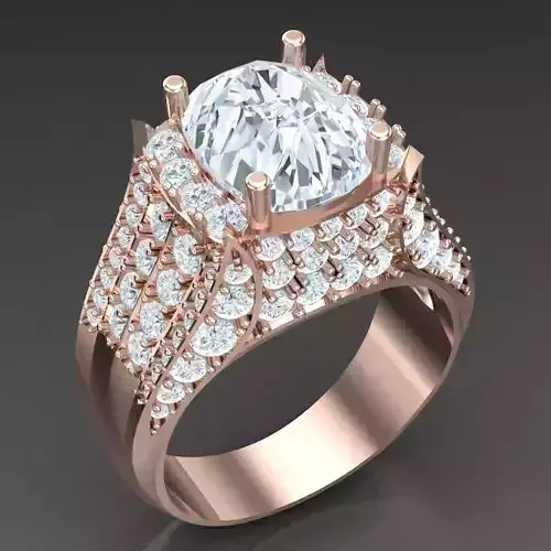 Modern Men Ring 3D CAD File 5MR007