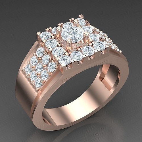 Modern Men Ring 3D CAD File 5MR006 3D print model