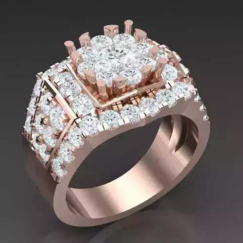 Modern Men Ring 3D CAD File 5MR004