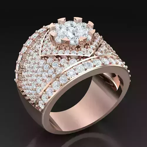 Modern Men Ring 3D CAD File 5MR001