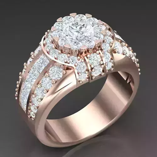 Modern Men Ring 3D CAD File 4MR099