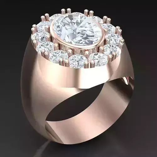 Modern Men Ring 3D CAD File 4MR096