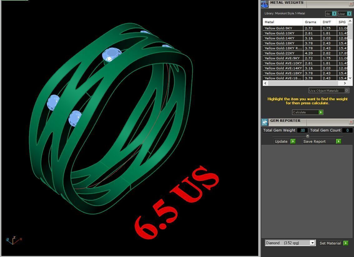 Modern Men Ring 3D CAD File 4MR095 3D print model_1