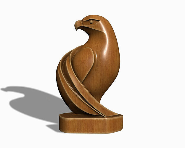 ABSTRACT SCULPTURE EAGLE BUST 3D print model