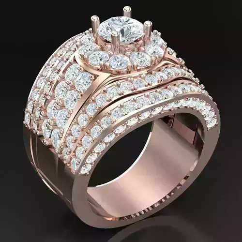 Modern Men Ring 3D CAD File 4MR094