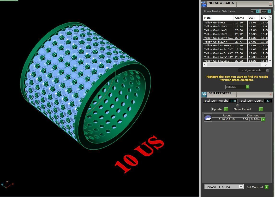 Modern Men Ring 3D CAD File 4MR085 3D print model_1