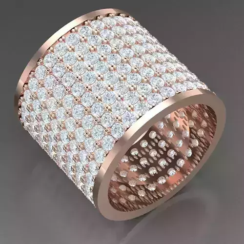 Modern Men Ring 3D CAD File 4MR085