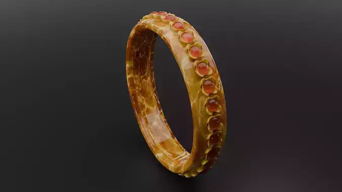 Amber Petal ring
