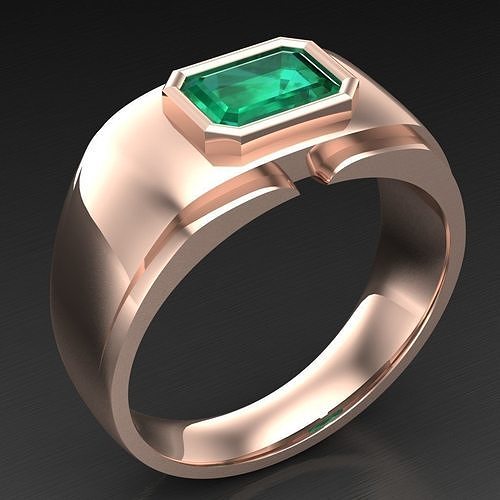 Modern Men Ring 3D CAD File 4MR078 3D print model