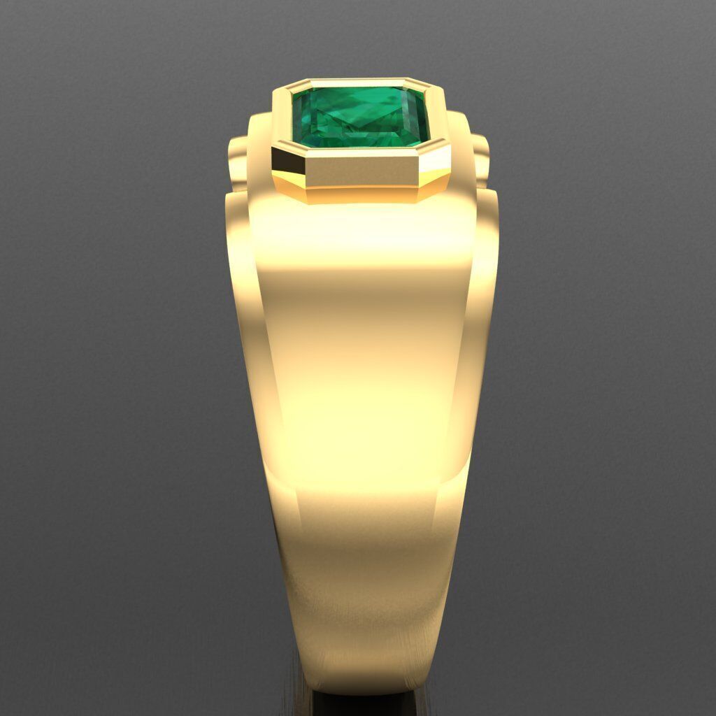 Modern Men Ring 3D CAD File 4MR078 3D print model_13