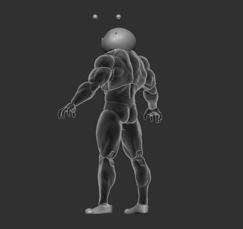 Alien Hominid Adam Figure Kit 3D print model_4