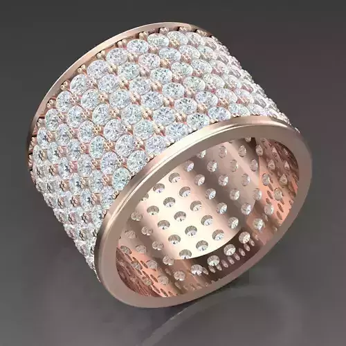 Modern Men Ring 3D CAD File 4MR073