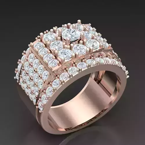 Modern Men Ring 3D CAD File 4MR063