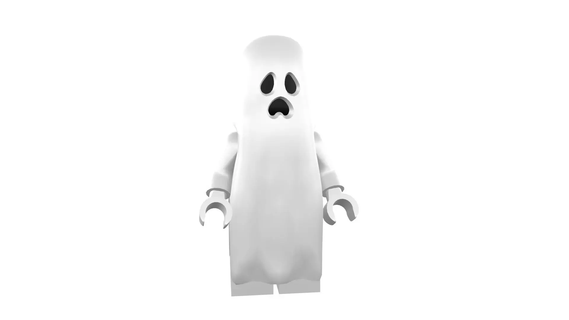 Ghost Brick Minifigure - STL and UV Printing 3D print model