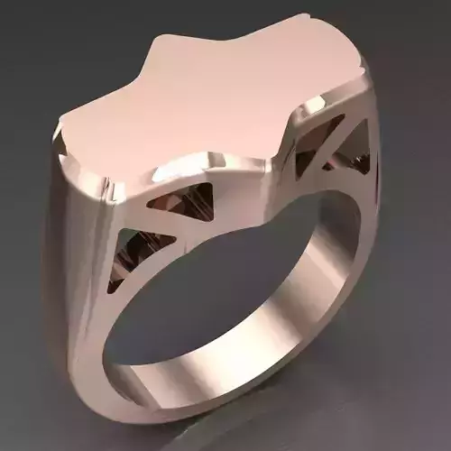 Modern Men Ring 3D CAD File 4MR058