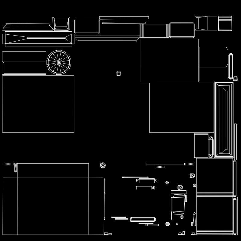 Computer Low-poly 3D model_8