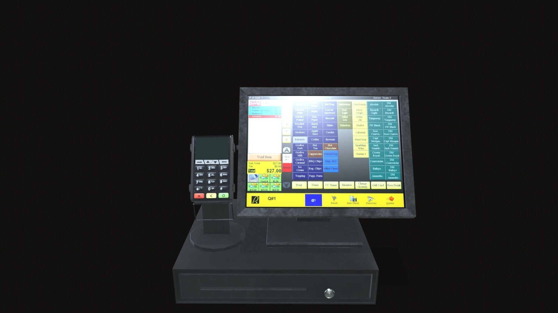 Computer Low-poly 3D model_2