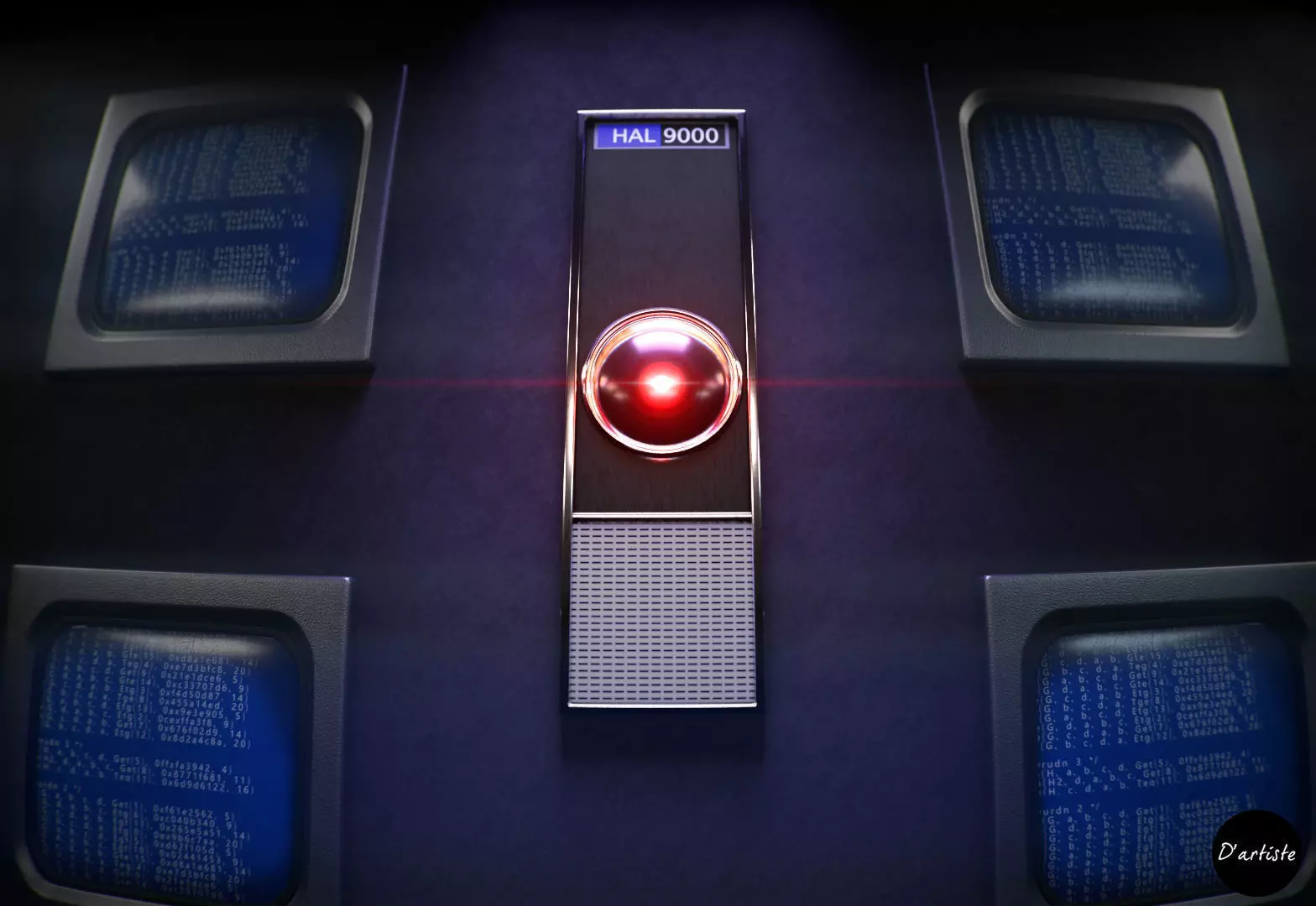 HAL 9000 3D model_0