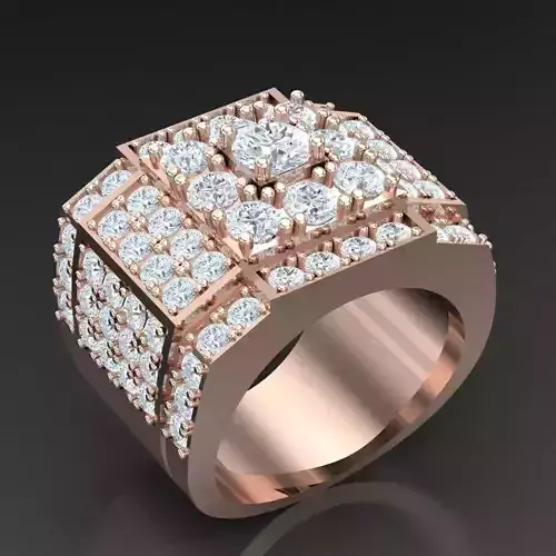 Modern Men Ring 3D CAD File 4MR050