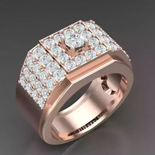 Modern Men Ring 3D CAD File 4MR033