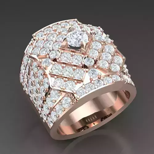 Modern Men Ring 3D CAD File 4MR024