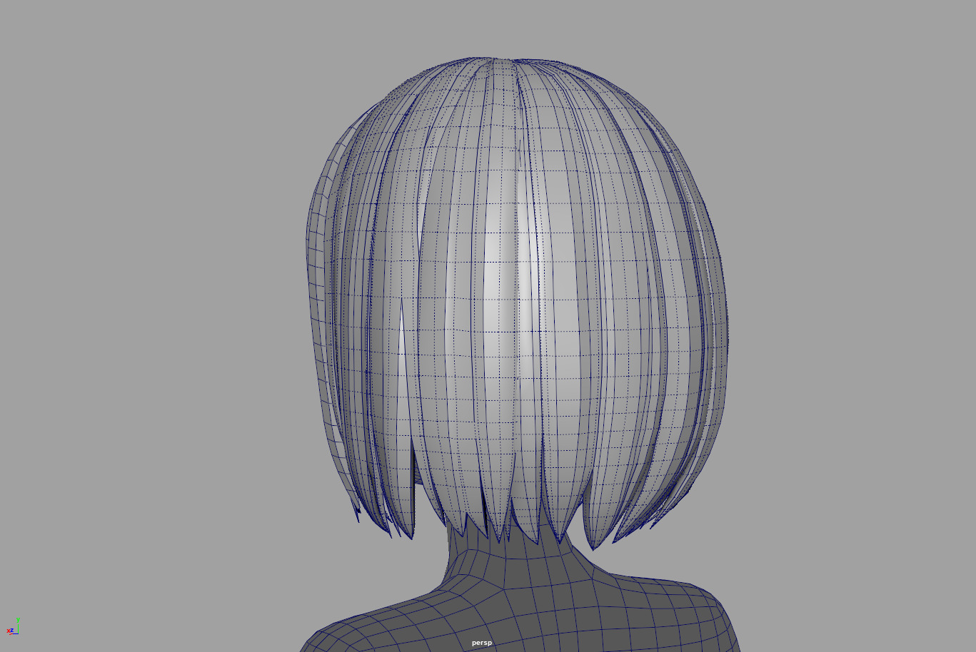 4 cartoon Stylized Haisr package 03 for female girl Low-poly 3D model_8