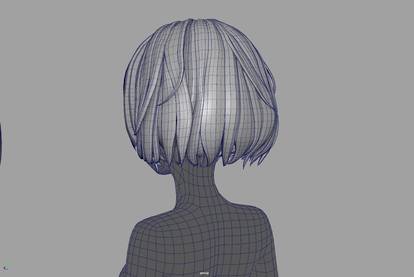 4 cartoon Stylized Haisr package 03 for female girl Low-poly 3D model_23