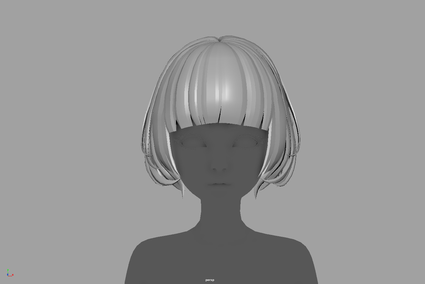 4 cartoon Stylized Haisr package 03 for female girl Low-poly 3D model_10