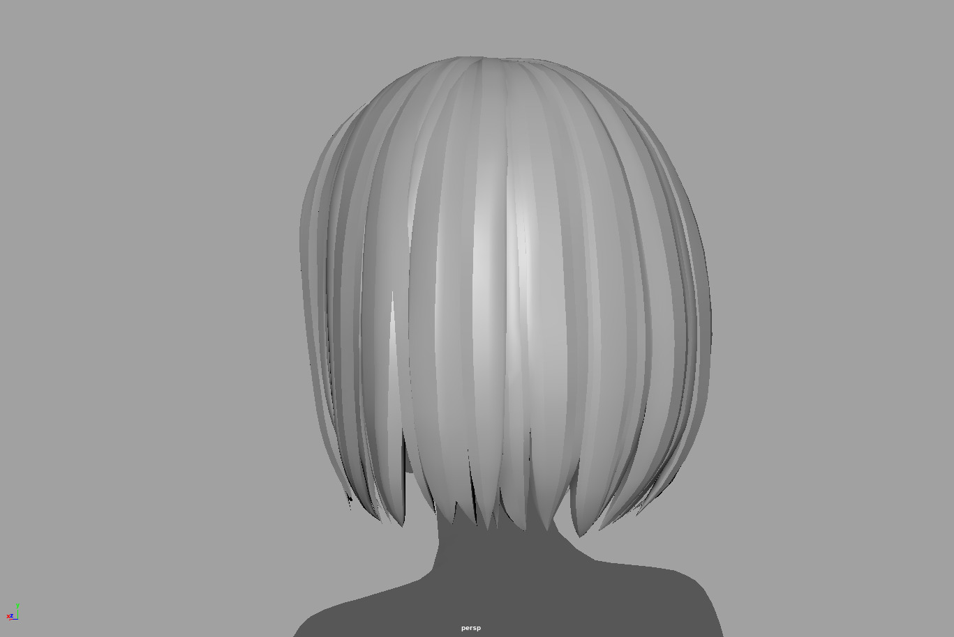 4 cartoon Stylized Haisr package 03 for female girl Low-poly 3D model_9