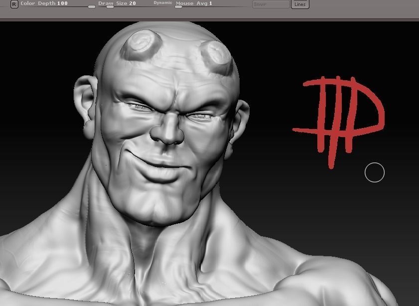 hellboy statham  3D model_0