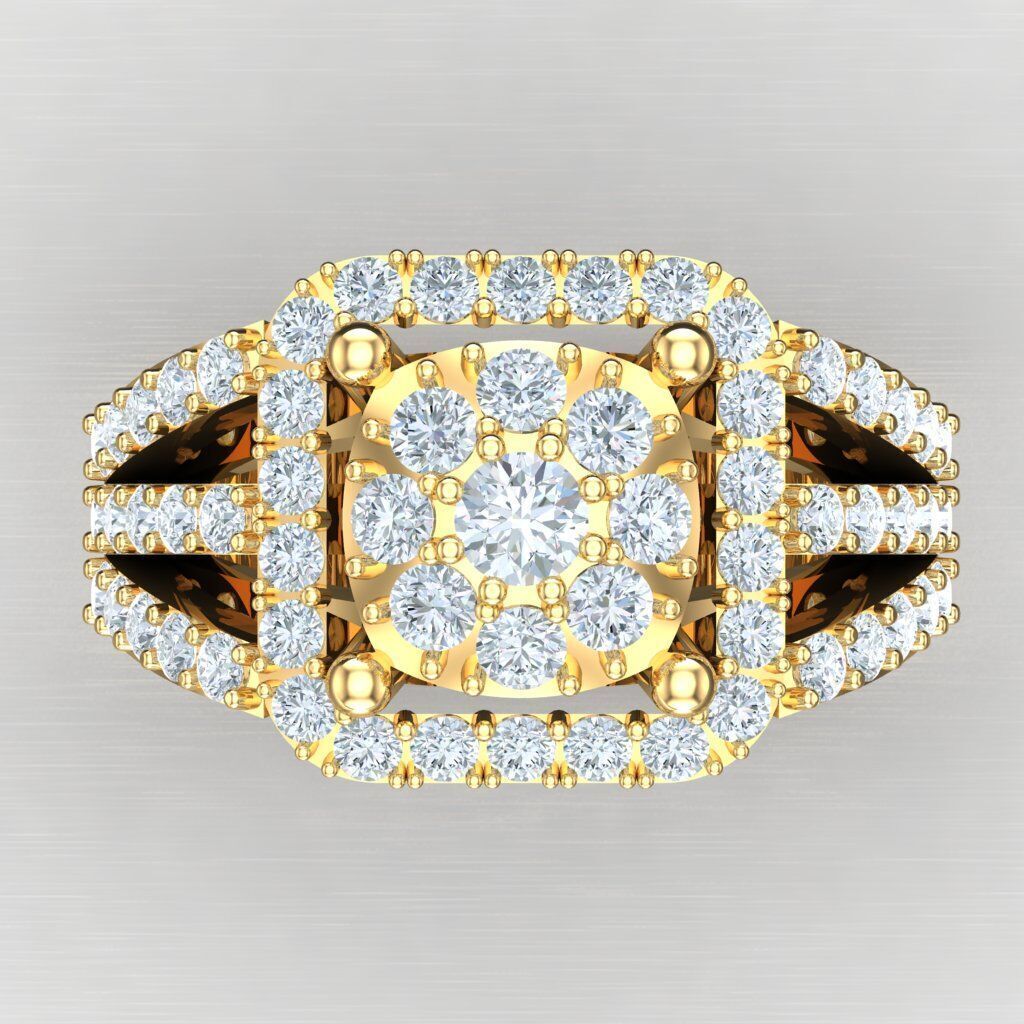 Modern Men Ring 3D CAD File 4MR003 3D print model_10