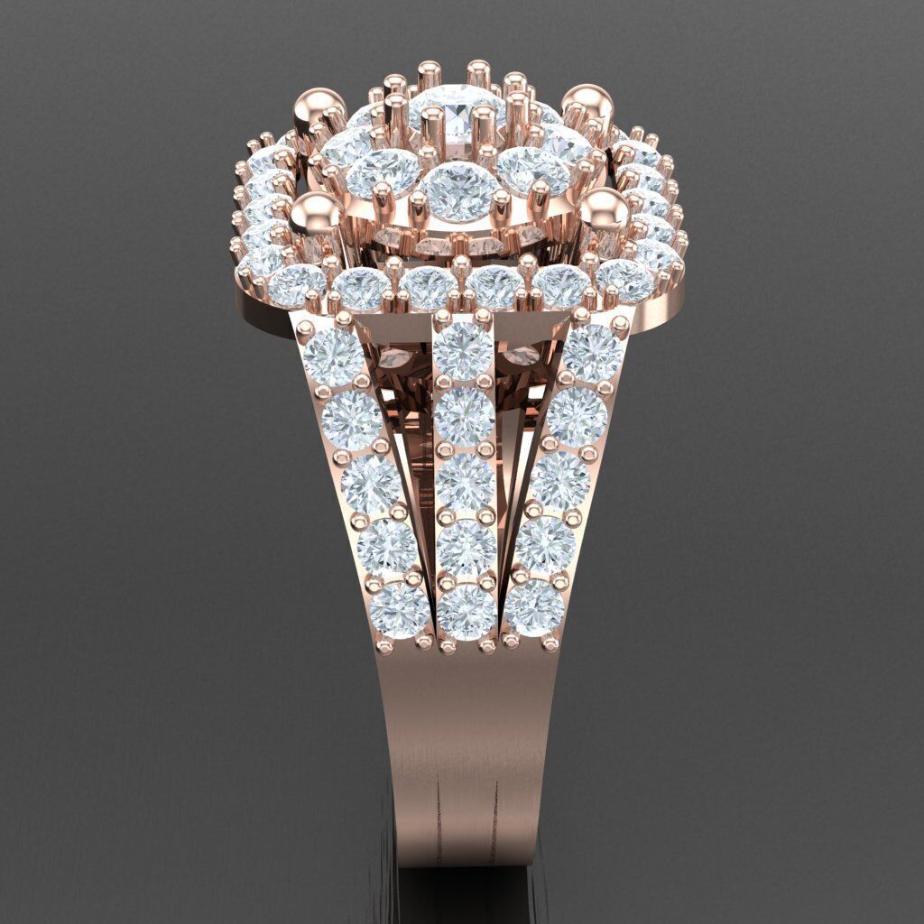 Modern Men Ring 3D CAD File 4MR003 3D print model_12