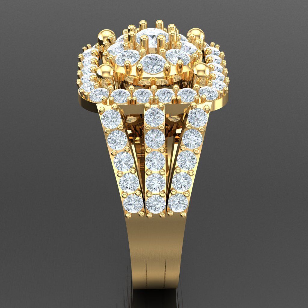 Modern Men Ring 3D CAD File 4MR003 3D print model_13