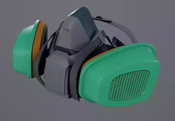 Mask Reusable Respirator 3M Respirator 3D model Mask Reusable Respirator 3M Respirator 3D model